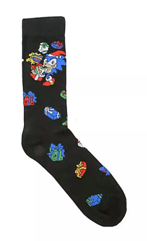 SONIC THE HEDGEHOG Men’s CHRISTMAS Socks - Novelty Socks for Less