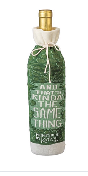 Primitives By Kathy BOTTLE SOCK ‘YOU CAN’T BUY HAPPINESS BUT YOU CAN BUY WINE’ - Novelty Socks for Less