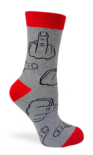 FABDAZ Brand Ladies MIDDLE FINGER Socks - Novelty Socks for Less