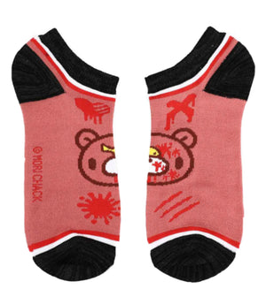 GLOOMY THE NAUGHTY BEAR Ladies 5 Pair Of Ankle Socks BIOWORLD Brand - Novelty Socks for Less