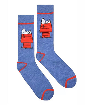 PEANUTS Men’s SNOOPY & DOG HOUSE Socks - Novelty Socks for Less