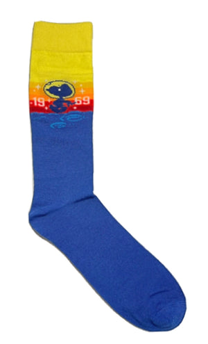 PEANUTS Mens SNOOPY ASTRONAUT Socks 1969 - Novelty Socks for Less