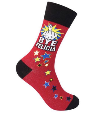 FUNATIC BRAND ‘BYE FELICIA’ Socks - Novelty Socks for Less