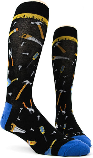 FOOT TRAFFIC Brand Mens TOOLS/CARPENTRY Socks - Novelty Socks for Less