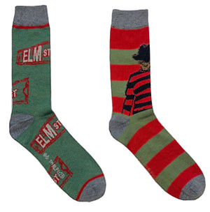 NIGHTMARE ON ELM STREET Men’s 2 Pair Of Socks FREDDY KRUEGER - Novelty Socks for Less