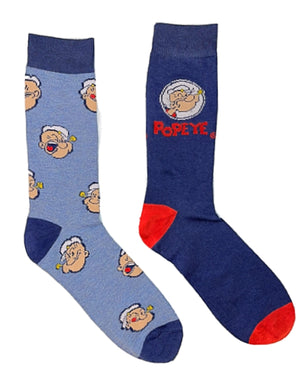 POPEYE THE SAILOR MAN Men’s 2 Pair Of Socks - Novelty Socks for Less