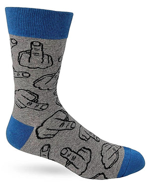 FABDAZ BRAND MEN’S MIDDLE FINGER SOCKS - Novelty Socks for Less