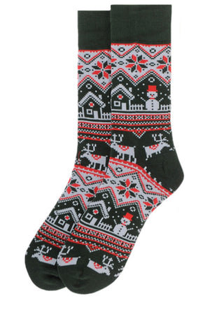 PARQUET Brand Men’s CHRISTMAS SWEATER Socks - Novelty Socks for Less
