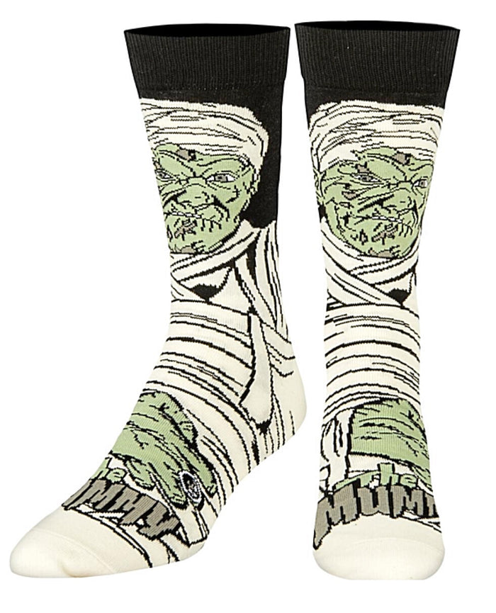 THE MUMMY MEN’S 360 UNIVERSAL MONSTERS HALLOWEEN SOCKS ODD SOX BRAND