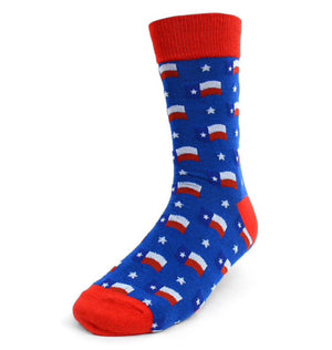 Parquet Brand MEN’S TEXAS FLAG Socks - Novelty Socks for Less