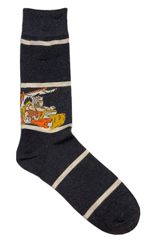 THE FLINTSTONES Men’s Socks FRED & BARNEY IN CAR - Novelty Socks for Less