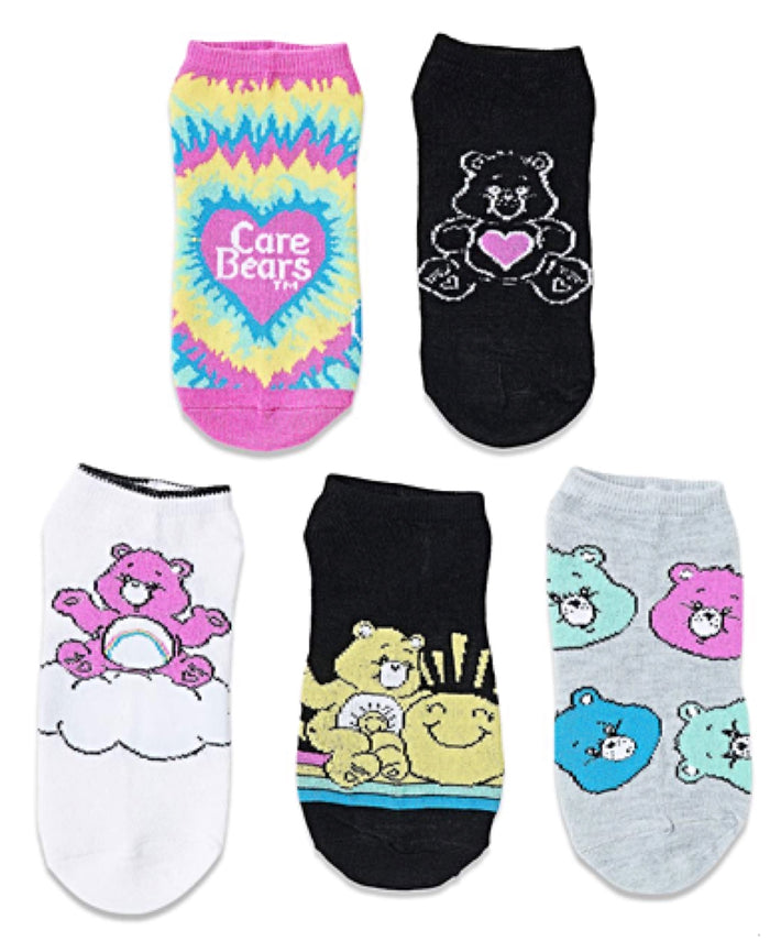 CARE BEARS Ladies 5 Pair Of No Show Socks SUNSHINE BEAR