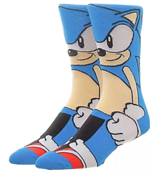 SONIC THE HEDGEHOG Men’s 360 Socks BIOWORLD Brand - Novelty Socks for Less