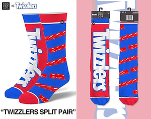 TWIZZLERS LICORICE Candy Men’s Socks ODDSOX Brand - Novelty Socks for Less