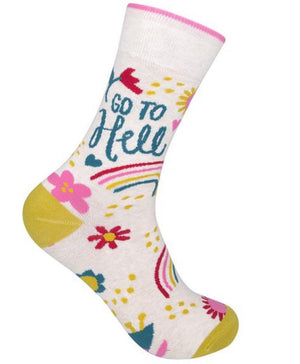 FUNATIC BRAND Ladies ‘GO TO HELL’ Socks - Novelty Socks for Less