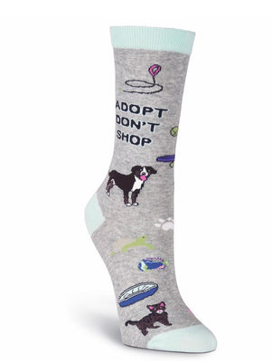 K. Bell Ladies ADOPT DON’T SHOP Socks - Novelty Socks for Less