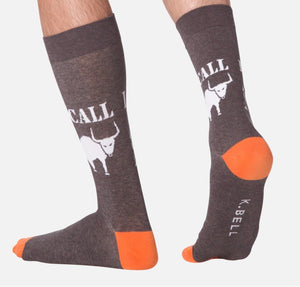 K. Bell Men’s ‘I CALL BULLSHIT’ Socks - Novelty Socks for Less
