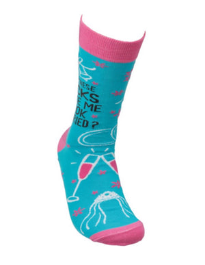 PRIMITIVES BY KATHY Unisex ‘DO THESE SOCKS MAKE ME LOOK MARRIED?’ - Novelty Socks for Less