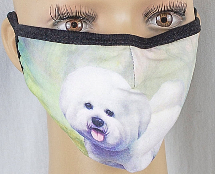 E&S Pets Brand BICHON FRISE Dog Adult Face Mask Cover