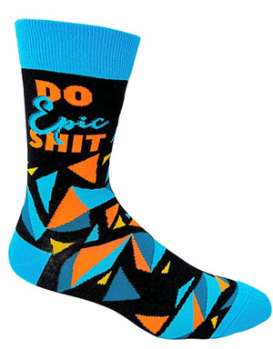 FABDAZ BRAND MEN’S DO EPIC SHIT SOCKS - Novelty Socks for Less