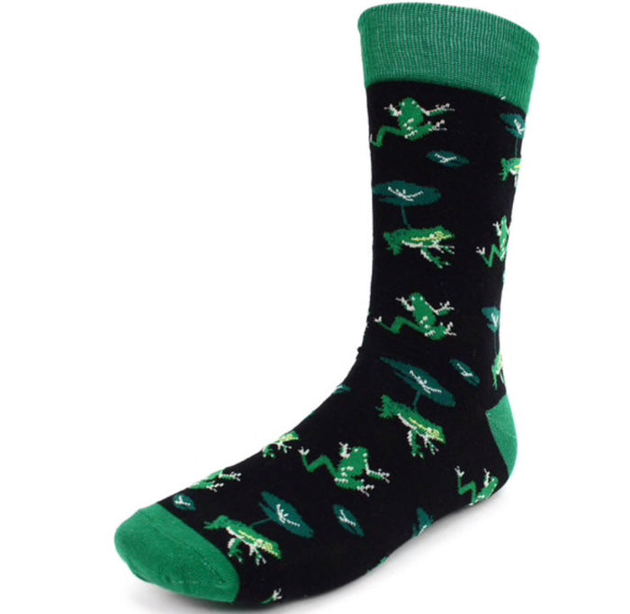 Parquet Brand Men’s Socks FROGS & LILY PADS