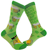 CRAZY DOG BRAND MEN’S TRUMP ST. PATRICKS DAY SOCKS ‘MAKE SAINT PATRICK’S DAY GREAT AGAIN’ - Novelty Socks for Less