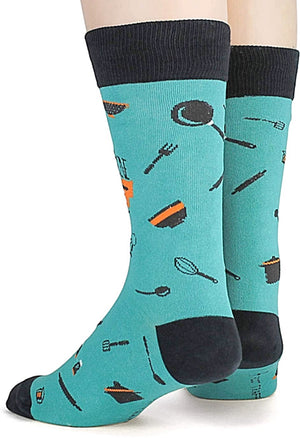 FOOT TRAFFIC Mens MY KITCHEN MY RULES Socks - Novelty Socks for Less