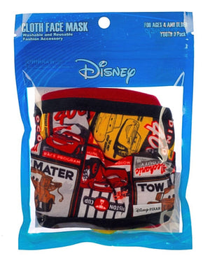 DISNEY CARS Youth Kids Unisex CARS 3 Face Mask Covers BIOWORLD Brand - Novelty Socks for Less