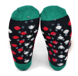 NOLLIA Brand Ladies CHRISTMAS NON-SKID SHERPA SLIPPER SOCKS - Novelty Socks for Less
