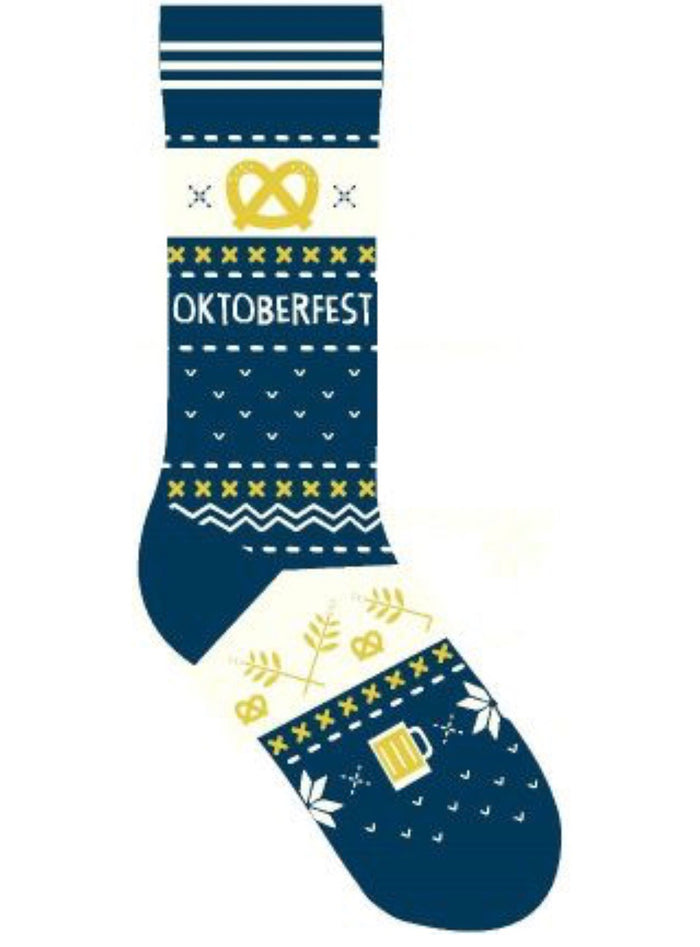 FUNATIC Brand Unisex OKTOBERFEST Socks  BEER & PRETZELS MADE IN THE USA!