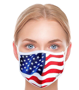 ODD SOX OFFICIAL Brand Adult Face Mask PATRIOTIC AMERICAN FLAG - Novelty Socks for Less