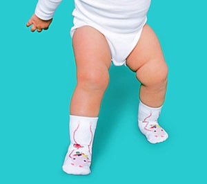 SQUID SOCKS Brand Unisex INFANT/TODDLER 3 Pair Of STAY ON Socks ‘CARMEN COLLECTION’ - Novelty Socks for Less