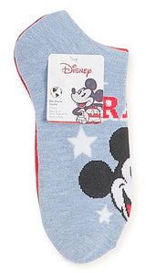 DISNEY Ladies 2 Pair Of PATRIOTIC No Show Socks ‘BRAVE’ - Novelty Socks for Less