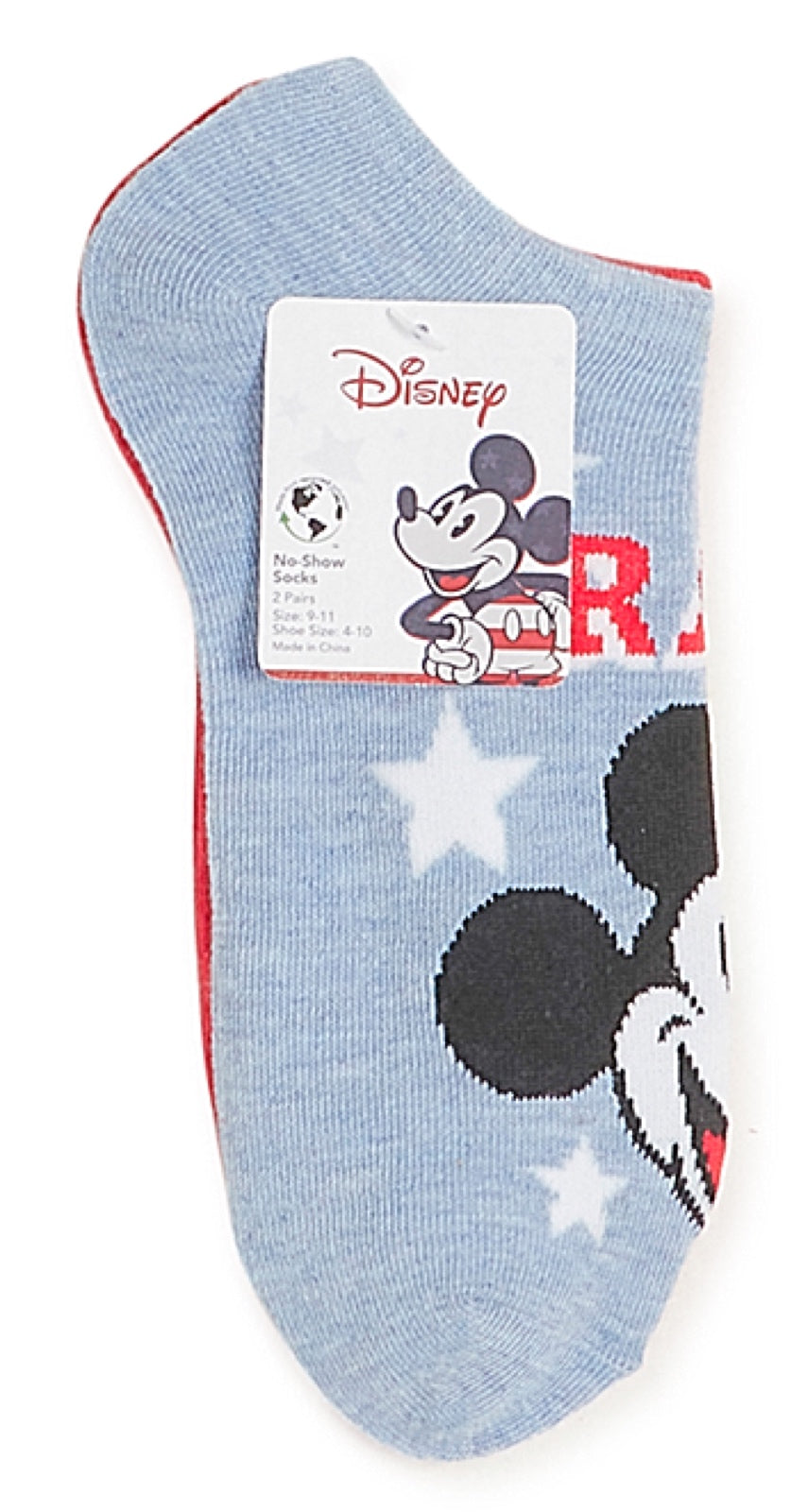 DISNEY Ladies 2 Pair Of PATRIOTIC No Show Socks ‘BRAVE’ - Novelty Socks for Less