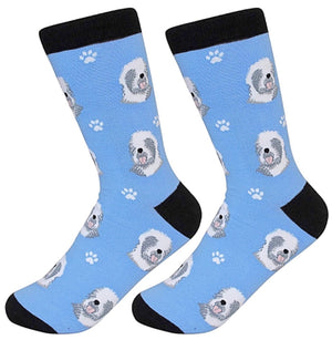 SOCK DADDY Brand OLD ENGLISH SHEEPDOG Unisex By E&S Pets - Novelty Socks for Less