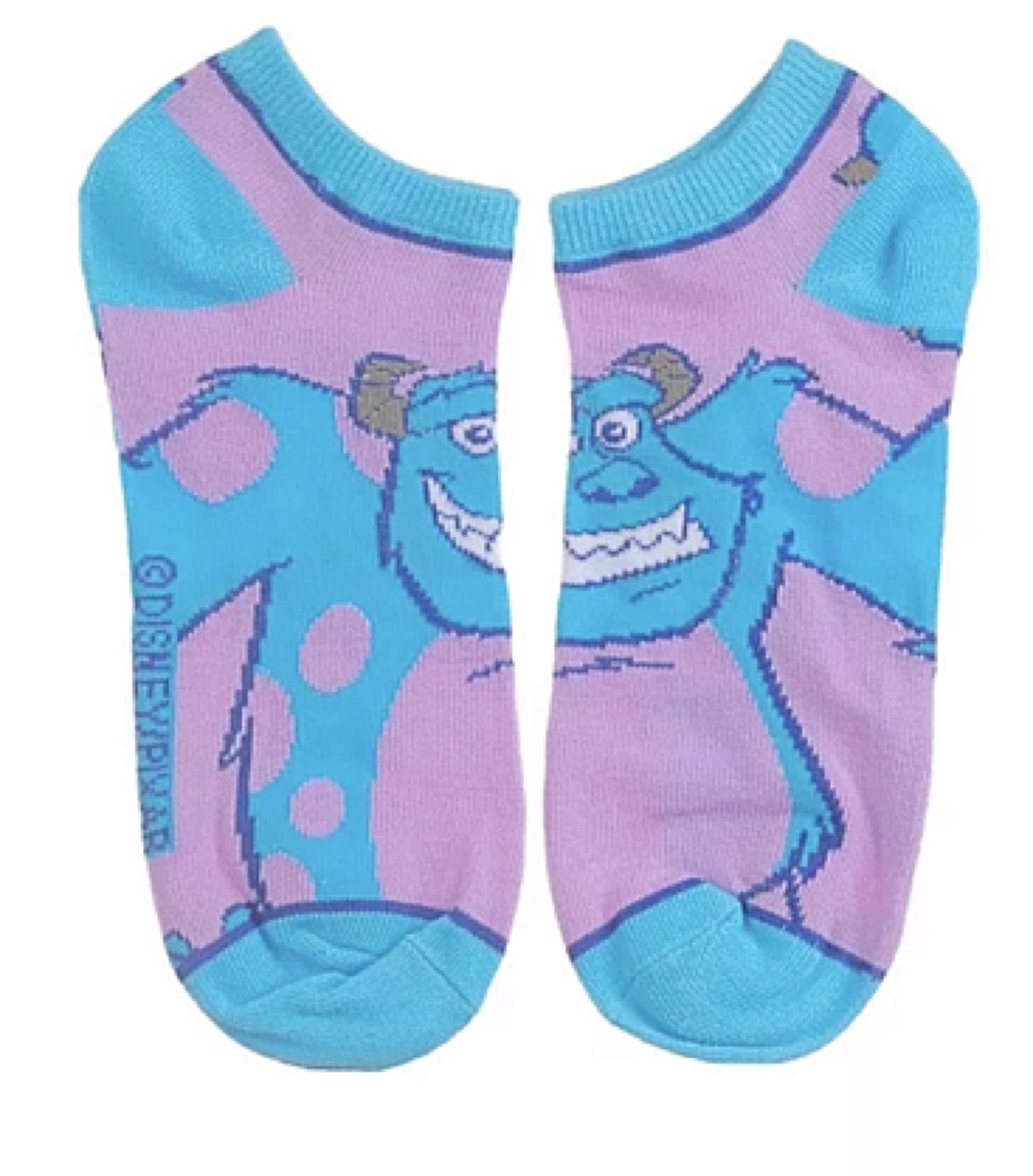 sock monster monsters inc DISNEY MONSTERS INC. Ladies 5 Pair Ankle Socks BIOWORLD BRAND