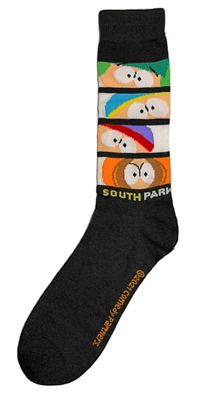 SOUTH PARK Men’s Socks With KYLE, KENNY, CARTMAN & STAN - Novelty Socks for Less