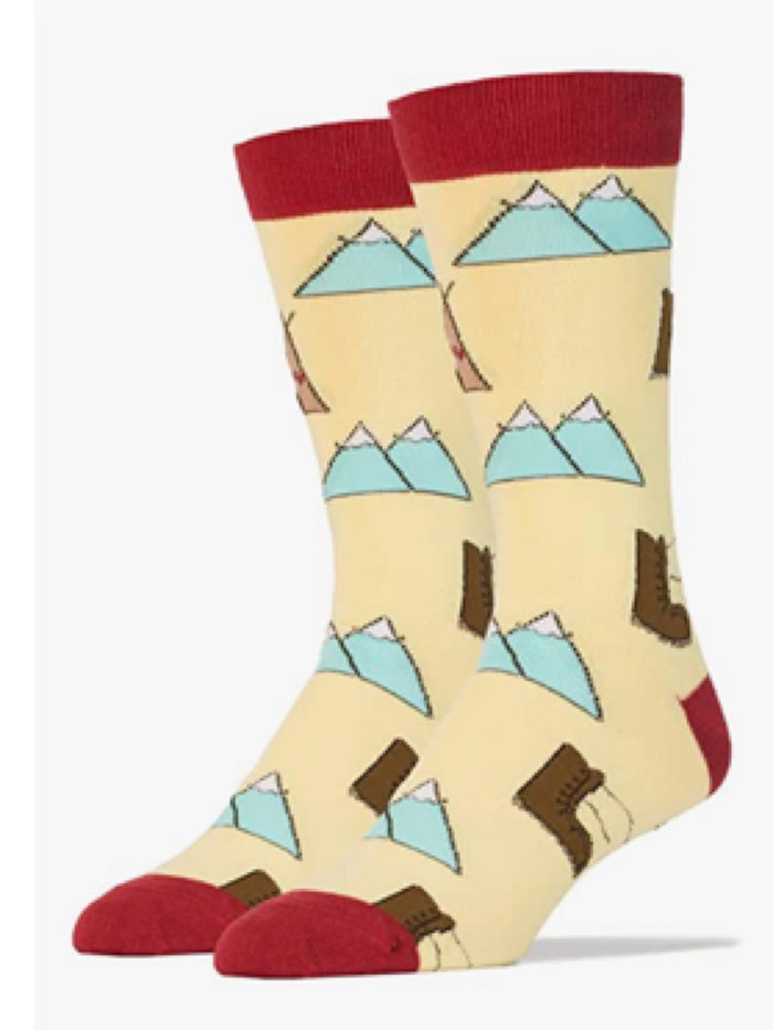 OOOH YEAH Brand Men's CAMPING Socks ‘INTO THE WILD’