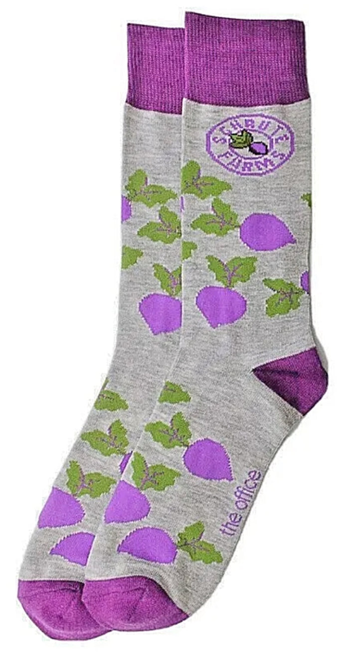 THE OFFICE Men’s SCHRUTE FARMS Socks With BEETS