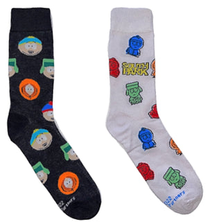 SOUTH PARK Unisex 2 Pair Of Socks ERIC, KENNY, STAN & KYLE ODD SOX Brand - Novelty Socks for Less