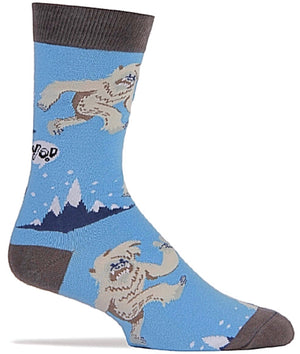 OOOH GEEZ Brand Men’s ‘YO YETI’ Socks - Novelty Socks for Less