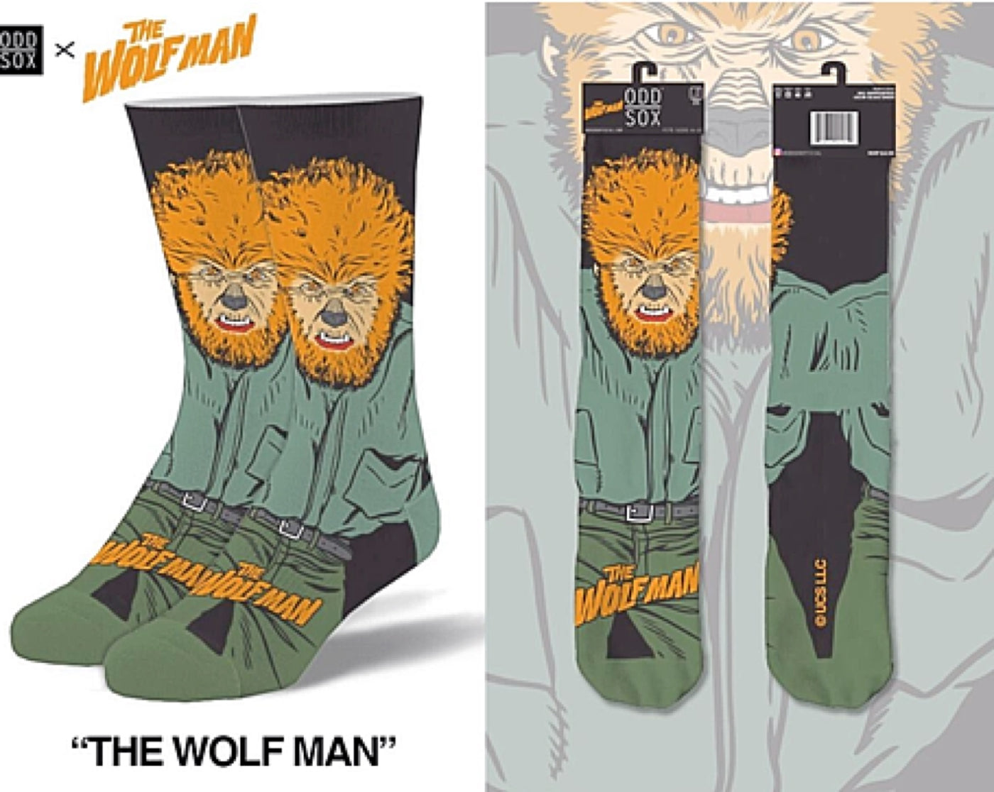 universal monsters socks The Wolf Man