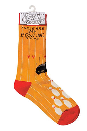 PRIMITIVES BY KATHY Unisex ‘THESE ARE MY BOWLING SOCKS’ - Novelty Socks for Less