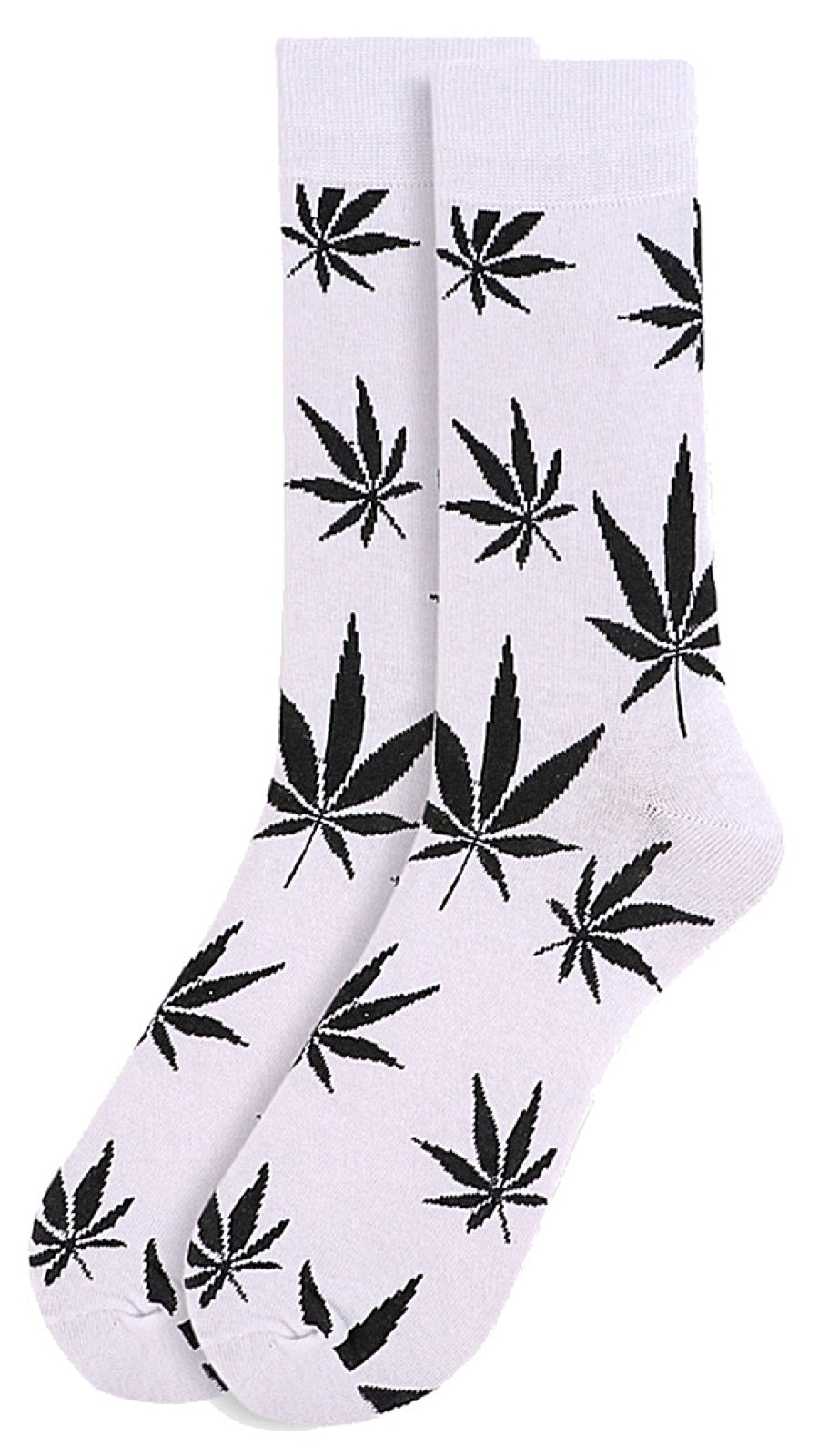 MARIJUANA POT LEAF WEED Men's Socks PARQUET BRAND (CHOOSE COLOR) Black WITH White LEAVES MARIJUANA POT LEAF WEED Men's Socks PARQUET BRAND (CHOOSE COLOR) Black WITH White LEAVES