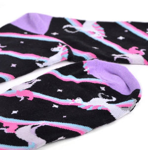 PARQUET BRAND Mens UNICORN Socks - Novelty Socks for Less