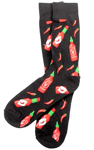 PARQUET Brand Men’s HOT SAUCE & HOT PEPPER Socks - Novelty Socks for Less