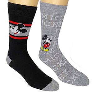 DISNEY Men’s 2 Pair MICKEY MOUSE Socks - Novelty Socks for Less