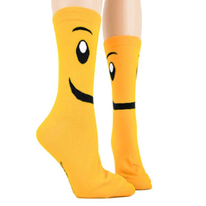 FOOT TRAFFIC Ladies SMILEY FACE Socka - Novelty Socks for Less