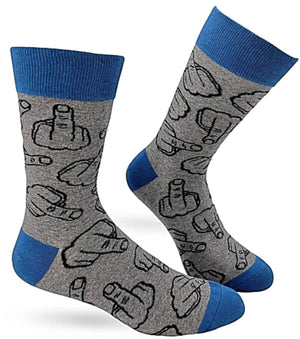 FABDAZ BRAND MEN’S MIDDLE FINGER SOCKS - Novelty Socks for Less