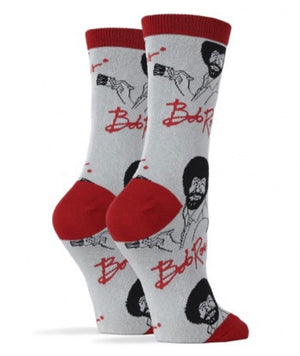 OOOH GEEZ Brand Ladies BOB ROSS Socks - Novelty Socks for Less